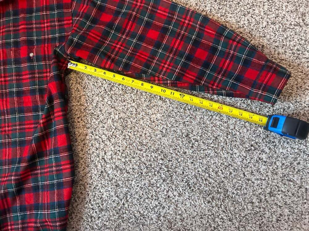 Pendleton Prince Charles Edward Stewart Tartan Plaid Shirt Size XL Red - Picture 9 of 12